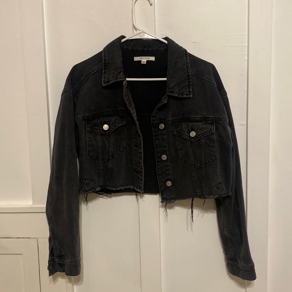 PacSun Black Cropped Jean Jacket